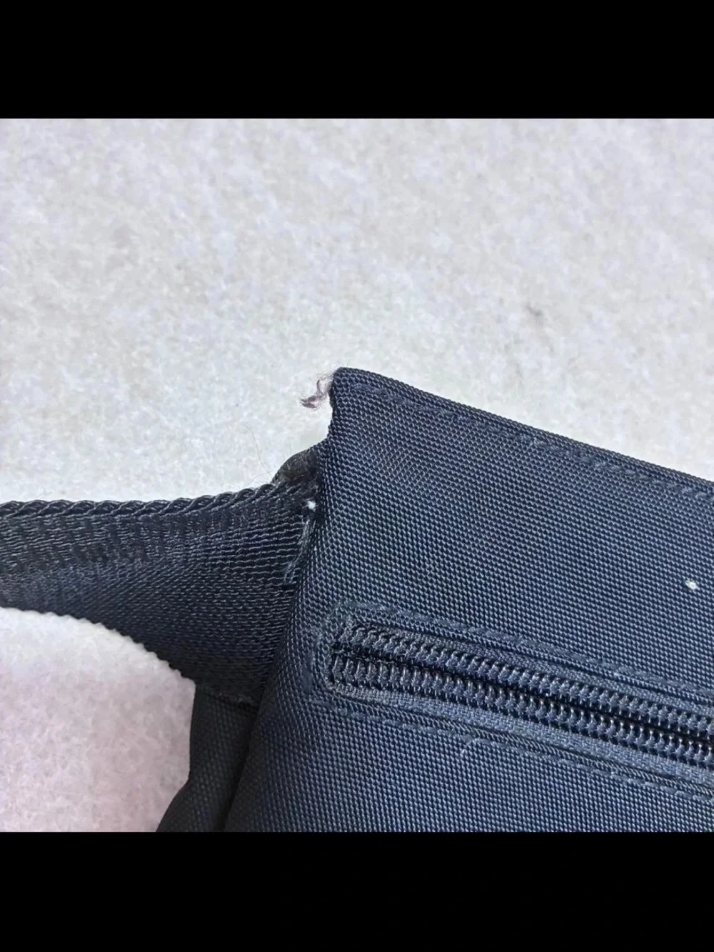 Gucci Black Nylon Dual-Pocket Belt Bag